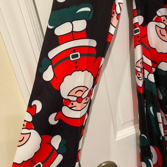 Meaneor Santa Claus Holiday Long Sleeve Christmas Dress in Black/Red - NWT - Picture 6 of 11